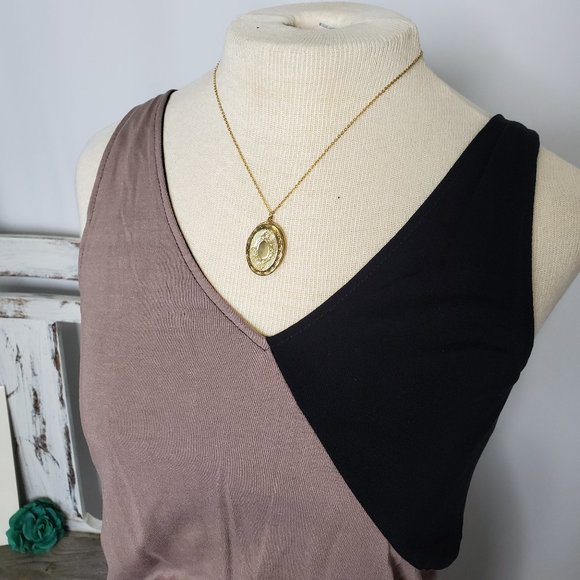 Black/Tan Mossimo Maxi Dress - Sz Small (NWOT) - Picture 2 of 16